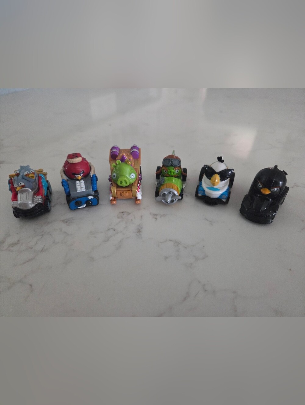 Mix Lot Angry Bird Go TelePod Cart Racers Replacement Figure Cars Lot of 6 - Picture 2 of 9